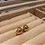 Brinco Gota Liso - Semijoias 18k - Antialégico BR809-10110 - Imagem 2