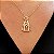 Gargantilha Nossa Senhora Aparecida Cravejada - Semijoia 18k - MG431-30300 - Imagem 4