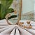 Argola Trabalhada Cravejada - Semijoia 18k - BR963-790 - Imagem 1