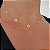 Gargantilha Choker Folha - Semijoia 18k - MG513-12140 - Imagem 2
