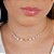 Gargantilha Choker Ponto de Luz Com Pérolas - Semijoia 18k - Imagem 2