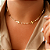 Gargantilha Choker Cruz Com Pérolas - Semijoia 18k - MG552-18198 - Imagem 1
