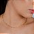 Gargantilha Choker Elo Cartier Trabalhado - Semijoia 18k - MG459-22250 - Imagem 2