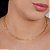 Gargantilha Choker Elo Cartier Trabalhado - Semijoia 18k - MG459-22250 - Imagem 1
