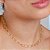 Gargantilha Choker Oval Trabalhada - Semijoia 18k - MG458-19220 - Imagem 1