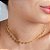 Gargantilha Choker Corações Trabalhados - Semijoia 18k - MG478-16186 - Imagem 4