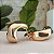 Brinco Liso Abauladdo - Semijoia 18k - B58-10136 - Imagem 1