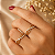 Anel Infinito Vazado Com Zircônias - Semijoia 18k - MA335-11140 - Imagem 1