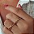 Anel Infinito Vazado Com Zircônias - Semijoia 18k - MA335-11140 - Imagem 1