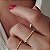 Anel Quadrado Liso - Semijoia 18k - MA370-09130 - Imagem 1