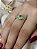 Anel Cravejado Com Pedra Verde Água - Semijoia 18k - MA383-10240 - Imagem 1