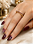 Anel Quadrado Com Zircônias Rosa - Semijoia 18k - MA392-12260 - Imagem 2