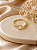 Anel Quadrado Cravejado - Semijoia 18k - MA395-20240 - Imagem 1
