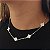 Gargantilha Choker Com Trevos Madrepérola - Prata 925 - MG616-45270 - Imagem 1