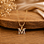 Gargantilhas Letras ( Iniciais ) Cravejadas - Semijoia 18k - MG627 - Imagem 6