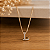 Gargantilhas Letras ( Iniciais ) Cravejadas - Semijoia 18k - MG627 - Imagem 4