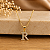 Gargantilhas Letras ( Iniciais ) Cravejadas - Semijoia 18k - MG627 - Imagem 7