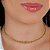 Gargantilha Choker Bolinhas C/ Zircônias Cravejada Semijóias 18k - (Aro Rígido) Antialérgica - Imagem 1