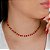 Gargantilha Choker Bolinhas Trabalhadas - Semijoia 18k - Antialérgica - Imagem 1