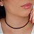 Gargantilha  Choker Riviera Zircônias Preta - Semijoia 18k - Antialérgica - Imagem 2