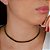 Gargantilha  Choker Riviera Zircônias Preta - Semijoia 18k - Antialérgica - Imagem 1