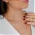 Gargantilha Elo Cartier c/ Trevos Em Pérola-Semijoia 18k - Antialérgica - Imagem 2