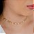 Gargantilha Choker Búzios c/ Bolinhas em Pérola- Semijoia 18k - Antialérgica - Imagem 2