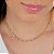 Gargantilha Choker Corações Cravejados - Semijoia 18k - Antialérgica - Imagem 1