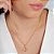Gargantilha Singapura c/ Pingente Trevo Cor Rosa Claro- Semijoia 18k – Antialérgica - Imagem 2