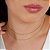 Gargantilha Choker Dupla c/ Pedras Cravejadas - Semijóias 18k - Antialérgica - Imagem 1
