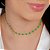 Gargantilha Choker c/ Trevos Cor Verde - Semijóias 18k - Antialérgica - Imagem 2