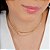Gargantilha Choker Elo Cartier Dupla c/ Pedras Cravejadas -Semijoia 18k - Antialérgica - Imagem 1