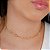 Gargantilha Choker Formato Losango - Semijoia 18k - Antialérgica - Imagem 1
