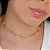 Gargantilha Choker Formato Losango - Semijoia 18k - Antialérgica - Imagem 2