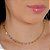 Gargantilha Choker em Corações Trabalhados - Semijoia 18k - Antialérgica - Imagem 2