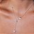 Gargantilha Gravatinha Com Borboletas - Prata 925 - MG772-36220 - Imagem 1