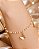 Pulseira Borboletas com Bolinhas Foscas e Pérolas - Semijoias 18k - Antialérgico - MP972-16170 - Imagem 1