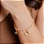 Pulseira Borboletas com Bolinhas Foscas e  Pérolas - Semijoias 18k - Antialérgico -  MP972-16170 - Imagem 2