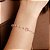 Pulseira Borboleta Rosa com Pérolas - Semijoias 18k - Antialérgico - MP973-10130 - Imagem 2