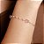 Pulseira Borboleta Rosa com Pérolas - Semijoias 18k - Antialérgico - MP973-10130 - Imagem 1