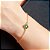Pulseira Trevo Verde Esmeralda - Antialérgico - Semijoias 18k -MP975-9150 - Imagem 1