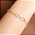 Pulseira Elos e Pontos de Luz - Semijoias 18k - Antialérgico - MP976-16180 - Imagem 1