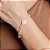 Pulseira Baguette com Trevo Cravejado - Semijoias 18k - MP985-23280 - Imagem 1