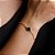 Pulseira Elo Português com Trevo Preto - Semijoias 18k - P05-09150 - Imagem 1