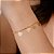 Pulseira Corações Vazados com Pingentes  -  Semijoias 18k  - P55-11140 - Imagem 2