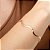 Bracelete Ajustável Ondinha - Semijoias 18k - P78-12200 - Imagem 1