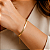 Pulseira Laminada 4mm - Semijoias 18k - P84-14160 - Imagem 1