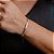 Pulseira Laminada 4mm - Semijoias 18k - P84-14160 - Imagem 2