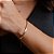 Pulseira Laminada 4mm - Semijoias 18k - P84-14160 - Imagem 1