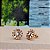 Brinco Flor Com Zircônias - Semijoia 18k - B396-11130 - Imagem 1